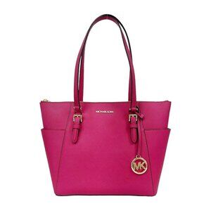 Michael Kors Charlotte Top Zip Tote – Carmine Pink